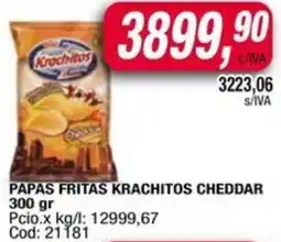 Maxiconsumo Krachitos papas fritas cheddar oferta