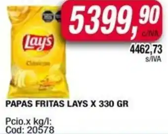 Maxiconsumo Lays papas fritas oferta