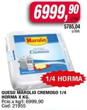 Maxiconsumo Marolio queso cremoso oferta