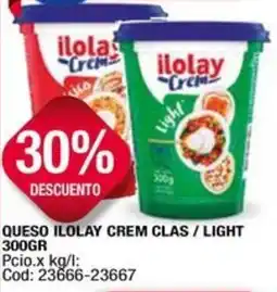 Maxiconsumo Ilolay queso crem clas / light oferta