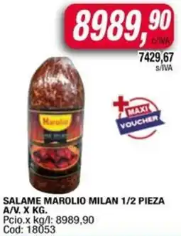 Maxiconsumo Marolio milan salame oferta