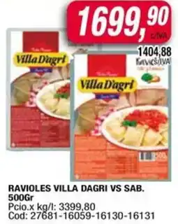 Maxiconsumo Villa d'agri ravioles vs sab. oferta