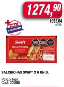 Maxiconsumo Swift salchichas oferta
