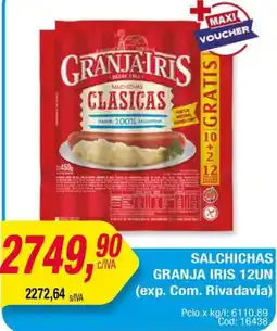 Maxiconsumo Granja iris salchichas oferta