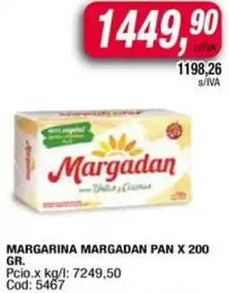 Maxiconsumo Margadan margarina pan oferta