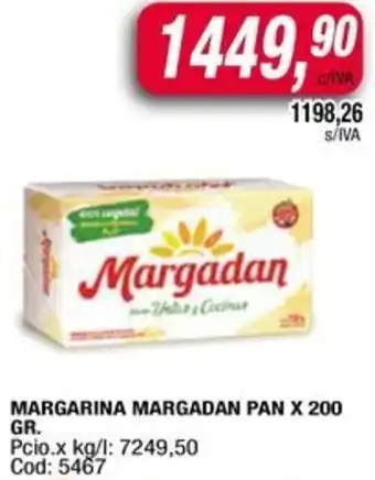 Maxiconsumo Margadan margarina pan oferta