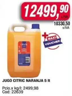 Maxiconsumo Citric jugo naranja oferta