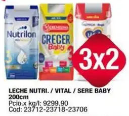 Maxiconsumo Leche nutri./ vital/sere baby oferta