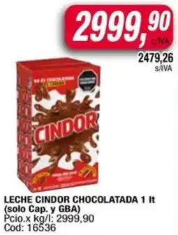 Maxiconsumo Cindor leche chocolatada oferta
