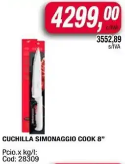 Maxiconsumo Cuchilla simonaggio cook 8" oferta
