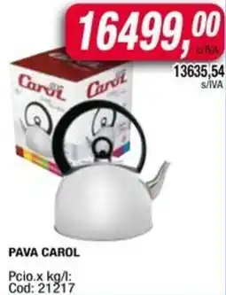 Maxiconsumo Carol pava oferta