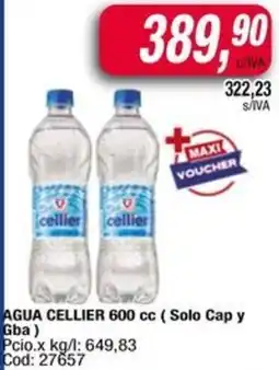 Maxiconsumo Cellier agua oferta