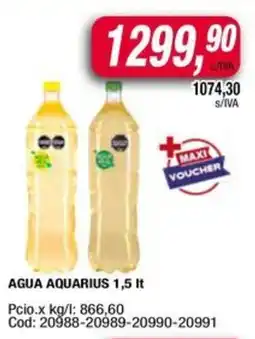 Maxiconsumo Aquarius agua oferta