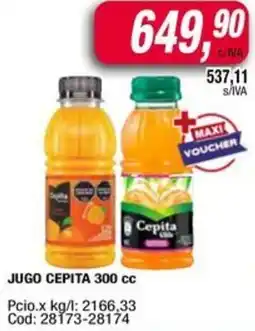 Maxiconsumo Cepita jugo oferta