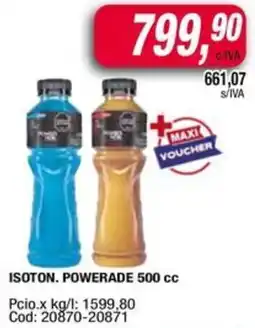 Maxiconsumo Powerade isoton. oferta