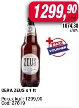 Maxiconsumo Zeus cerv. oferta