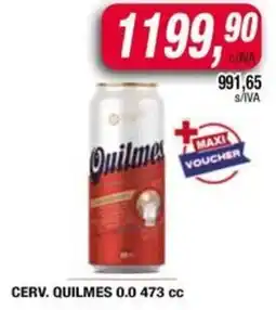 Maxiconsumo Quilmes cerv. 0.0 oferta