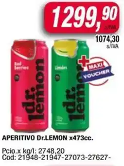 Maxiconsumo Dr.lemon aperitivo oferta