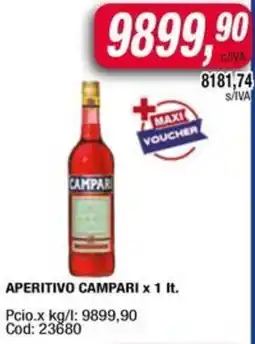 Maxiconsumo Campari aperitivo oferta