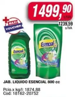 Maxiconsumo Esencial jab. liquido oferta