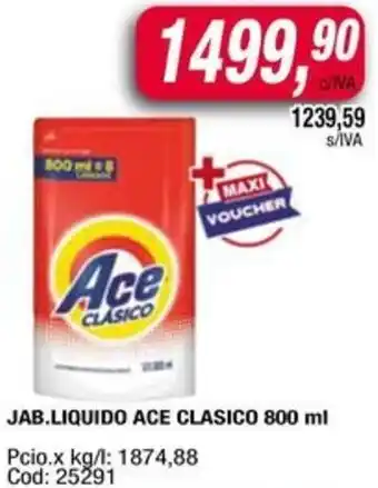 Maxiconsumo Ace clasico jab.liquido oferta
