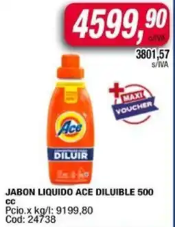 Maxiconsumo Ace diluible jabon liquido oferta