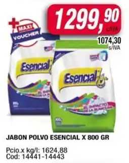 Maxiconsumo Esencial jabon polvo oferta