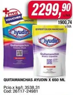 Maxiconsumo Ayudin quitamanchas oferta