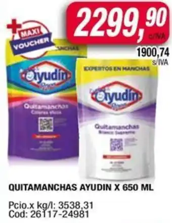 Maxiconsumo Ayudin quitamanchas oferta