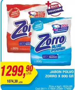 Maxiconsumo Zorro jabon polvo oferta