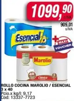 Maxiconsumo Marolio/ esencial rollo cocina oferta