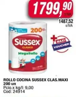 Maxiconsumo Sussex rollo cocina clas.maxi oferta