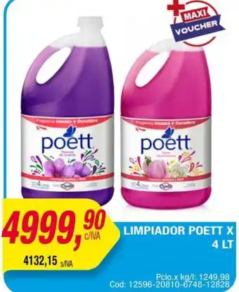 Maxiconsumo Poett limpiador oferta