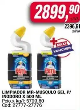 Maxiconsumo Mr-musculo limpiador gel p/ inodoro oferta