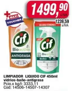 Maxiconsumo Cif limpiador liquido oferta