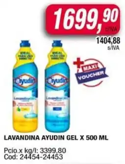 Maxiconsumo Ayudin lavandina gel oferta
