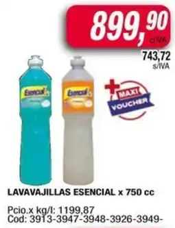 Maxiconsumo Esencial lavavajillas oferta