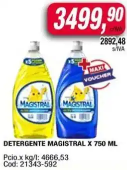 Maxiconsumo Magistral detergente oferta