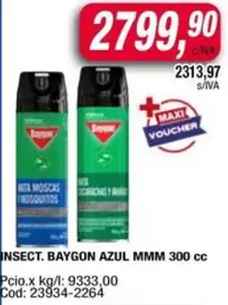 Maxiconsumo Baygon insect. azul mmm oferta