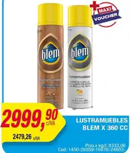 Maxiconsumo Blem lustramuebles oferta