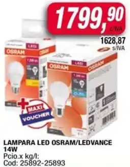 Maxiconsumo Lampara led osram/ledvance oferta