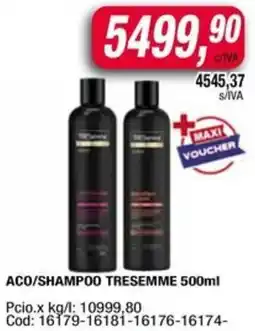 Maxiconsumo Tresemme aco/shampoo oferta