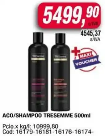 Maxiconsumo Tresemme aco/shampoo oferta