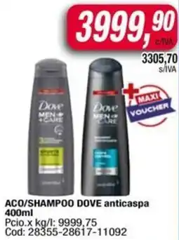 Maxiconsumo Dove aco/shampoo anticaspa oferta