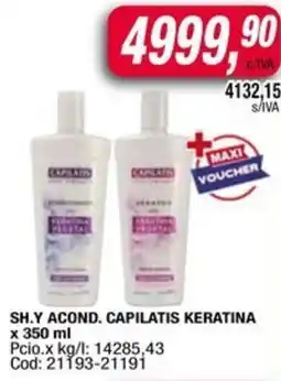 Maxiconsumo Capilatis keratina sh.y acond. oferta