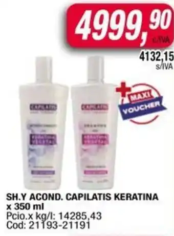 Maxiconsumo Capilatis keratina sh.y acond. oferta