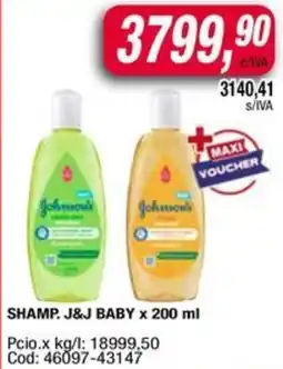 Maxiconsumo J&j baby shamp. oferta