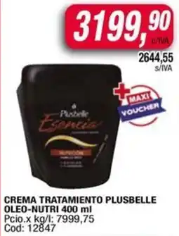 Maxiconsumo Plusbelle oleo-nutri crema tratamiento oferta
