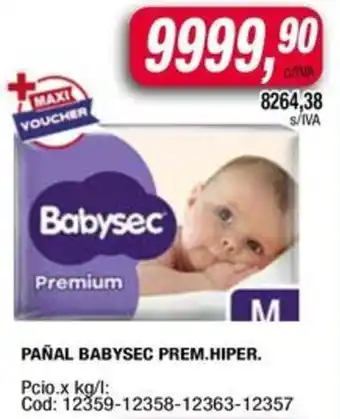Maxiconsumo Babysec Premium M oferta