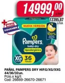 Maxiconsumo Pampers Baby Dry Hipoalergénico oferta